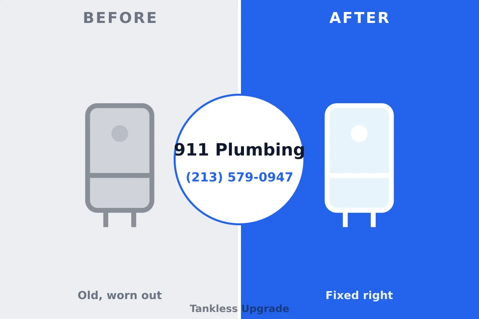Before and after: plumbing company Herald Harbor, MD